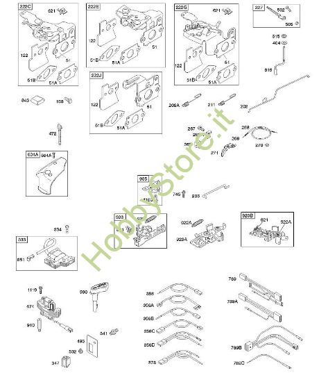 C - Freno, comandi, molla regolatore, accensione B&S - 12 €¦ 121602-0327-E1 brand Stihl